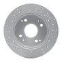 R1 92-97 Acura Cl Rear Right Drilled & Slotted Geo-Carbon Rotor