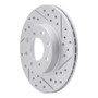 R1 86-91 Acura Integra Front Right Drilled & Slotted Geo-Carbon Rotor