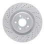 R1 21-26 Acura Tlx Front Left Drilled & Slotted Geo-Carbon Rotor
