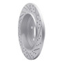 R1 11-22 Dodge Durango Rear Left Drilled & Slotted Geo-Carbon Rotor