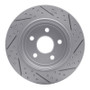 R1 11-22 Dodge Durango Rear Left Drilled & Slotted Geo-Carbon Rotor