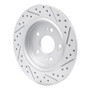 R1 14-20 Acura Rlx Rear Left Drilled & Slotted Geo-Carbon Rotor