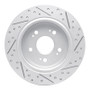 R1 14-20 Acura Rlx Rear Left Drilled & Slotted Geo-Carbon Rotor