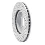 R1 05-12 Acura Rl Front Right Drilled & Slotted Geo-Carbon Rotor