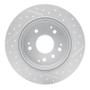 R1 99-11 Acura Tl Rear Left Drilled & Slotted Geo-Carbon Rotor