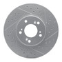 R1 99-04 Acura Rl Front Right Drilled & Slotted Geo-Carbon Rotor