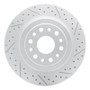 R1 19-25 Ram 1500 Rear Right Drilled & Slotted Geo-Carbon Rotor