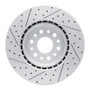 R1 19-25 Ram 1500 Front Right Drilled & Slotted Geo-Carbon Rotor