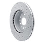 R1 19-25 Ram 1500 Front Left Drilled & Slotted Geo-Carbon Rotor