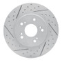R1 91-96 Acura Nsx Rear Left Drilled & Slotted Geo-Carbon Rotor