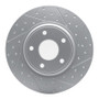 R1 12-20 Chrysler Town & Country Rear Right Drilled & Slotted Geo-Carbon Rotor