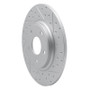 R1 12-20 Chrysler Town & Country Rear Right Drilled & Slotted Geo-Carbon Rotor