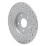 R1 12-20 Chrysler Town & Country Rear Right Drilled & Slotted Geo-Carbon Rotor