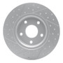 R1 12-20 Chrysler Town & Country Rear Right Drilled & Slotted Geo-Carbon Rotor