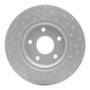 R1 12-20 Chrysler Town & Country Rear Left Drilled & Slotted Geo-Carbon Rotor