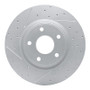 R1 12-25 Chrysler Pacifica Front Right Drilled & Slotted Geo-Carbon Rotor