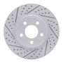 R1 03-11 Ford Crown Victoria Front Left Drilled & Slotted Geo-Carbon Rotor