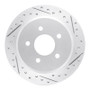 R1 96-02 Ford Crown Victoria Rear Right Drilled & Slotted Geo-Carbon Rotor