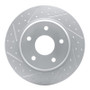 R1 08-16 Chrysler Town & Country Rear Left Drilled & Slotted Geo-Carbon Rotor