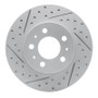 R1 95-97 Ford Crown Victoria Front Left Drilled & Slotted Geo-Carbon Rotor