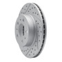 R1 95-97 Ford Crown Victoria Front Left Drilled & Slotted Geo-Carbon Rotor