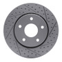 R1 08-16 Chrysler Town & Country Front Right Drilled & Slotted Geo-Carbon Rotor
