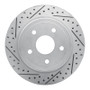 R1 04-06 Dodge Ram 1500 Pickup Rear Left Drilled & Slotted Geo-Carbon Rotor