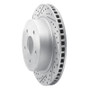R1 04-06 Dodge Ram 1500 Pickup Rear Left Drilled & Slotted Geo-Carbon Rotor