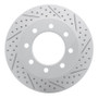R1 03-08 Dodge Ram 3500 Front Right Drilled & Slotted Geo-Carbon Rotor