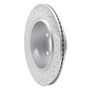 R1 02-24 Chrysler Aspen Rear Right Drilled & Slotted Geo-Carbon Rotor