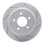 R1 97-07 Chrysler Town & Country Rear Right Drilled & Slotted Geo-Carbon Rotor