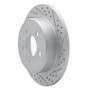 R1 97-07 Chrysler Town & Country Rear Right Drilled & Slotted Geo-Carbon Rotor