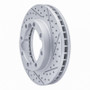 R1 92-00 Chevrolet K3500 Front Right Drilled & Slotted Geo-Carbon Rotor