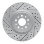 R1 15-22 Ram Promaster City Front Left Drilled & Slotted Geo-Carbon Rotor