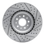 R1 15-22 Ram Promaster City Front Left Drilled & Slotted Geo-Carbon Rotor