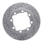 R1 88-00 Chevrolet K2500 Suburban Front Right Drilled & Slotted Geo-Carbon Rotor