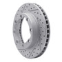 R1 88-00 Chevrolet Suburban 1500 Front Left Drilled & Slotted Geo-Carbon Rotor