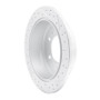 R1 06-10 Hummer H3T Rear Left Drilled & Slotted Geo-Carbon Rotor