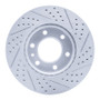 R1 06-25 American Coach Patriot Front Left Drilled & Slotted Geo-Carbon Rotor
