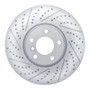 R1 20-22 Ford Mustang Right Front Drilled & Slotted Geo-Carbon Rotor