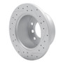 R1 02-18 Dodge Sprinter 3500 Rear Left Drilled & Slotted Geo-Carbon Rotor