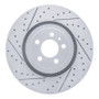 R1 14-23 Dodge Charger Front Left Drilled & Slotted Geo-Carbon Rotor
