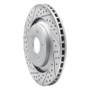 R1 08-14 Chrysler 200 Front Left Drilled & Slotted Geo-Carbon Rotor