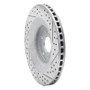 R1 08-14 Chrysler 200 Front Left Drilled & Slotted Geo-Carbon Rotor