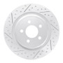 R1 20-26 Ford Mustang Rear Left Drilled & Slotted Geo-Carbon Rotor