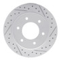 R1 19-25 Ford Bronco Rear Right Drilled & Slotted Geo-Carbon Rotor
