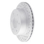 R1 19-25 Ford Bronco Rear Right Drilled & Slotted Geo-Carbon Rotor