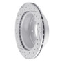 R1 19-25 Ford Bronco Rear Right Drilled & Slotted Geo-Carbon Rotor