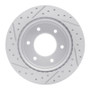 R1 19-25 Ford Bronco Rear Right Drilled & Slotted Geo-Carbon Rotor