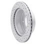 R1 19-25 Ford Bronco Rear Left Drilled & Slotted Geo-Carbon Rotor